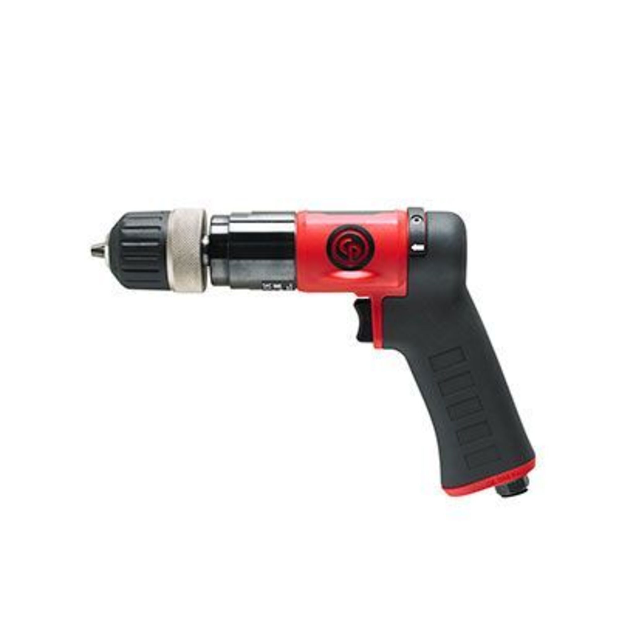 Chicago Pneumatic CP9792C - Air Drill, 3/8 in, Keyless, Reversible, 1/4 in NPT, 0.48 HP, Torque 4.1 ft.lb, 2,100 RPM